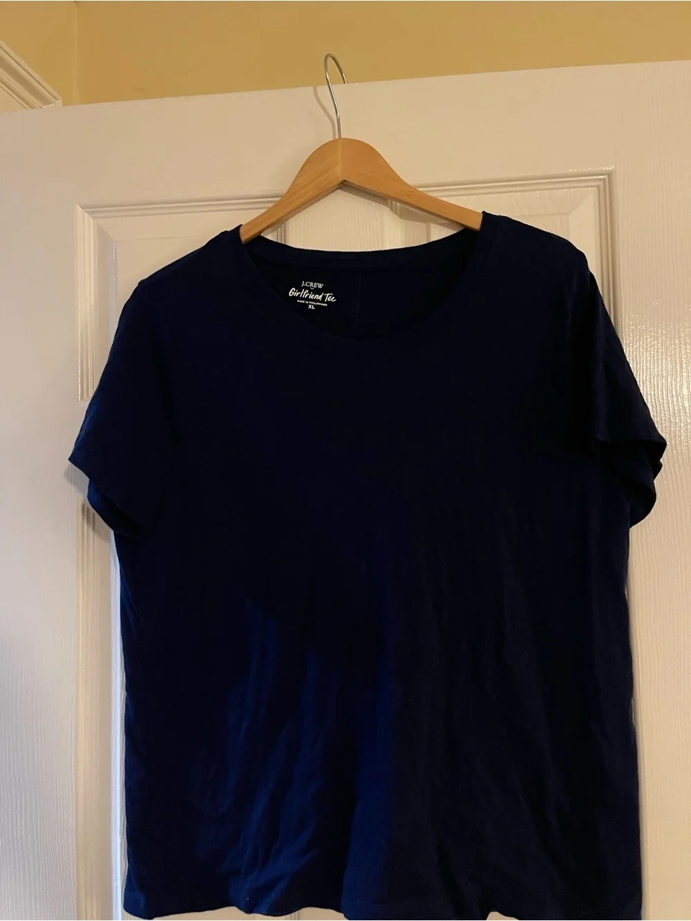 J. Crew Navy Girlfriend Tee